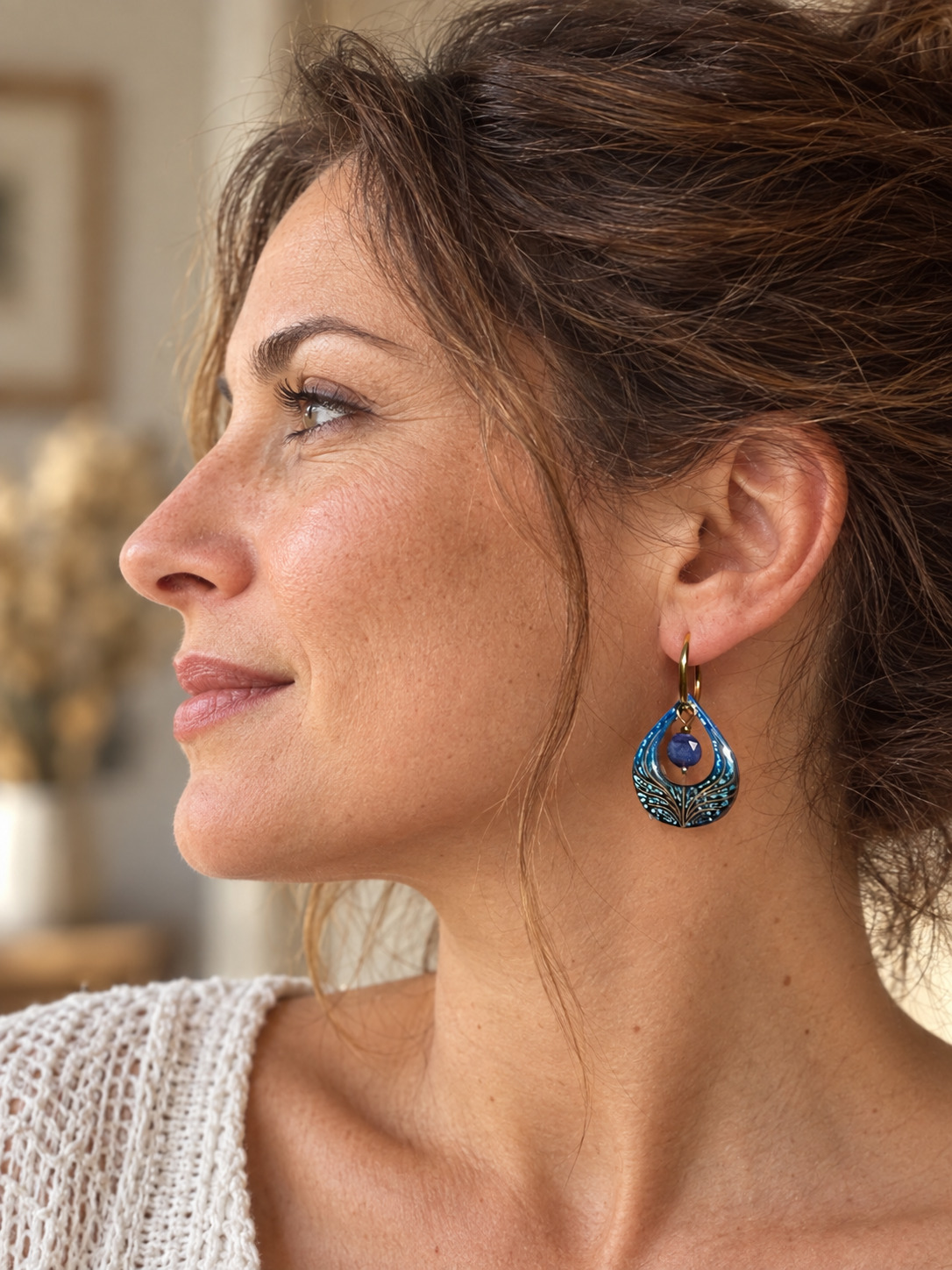 Plume de paon - Marie Bizette - mannequin